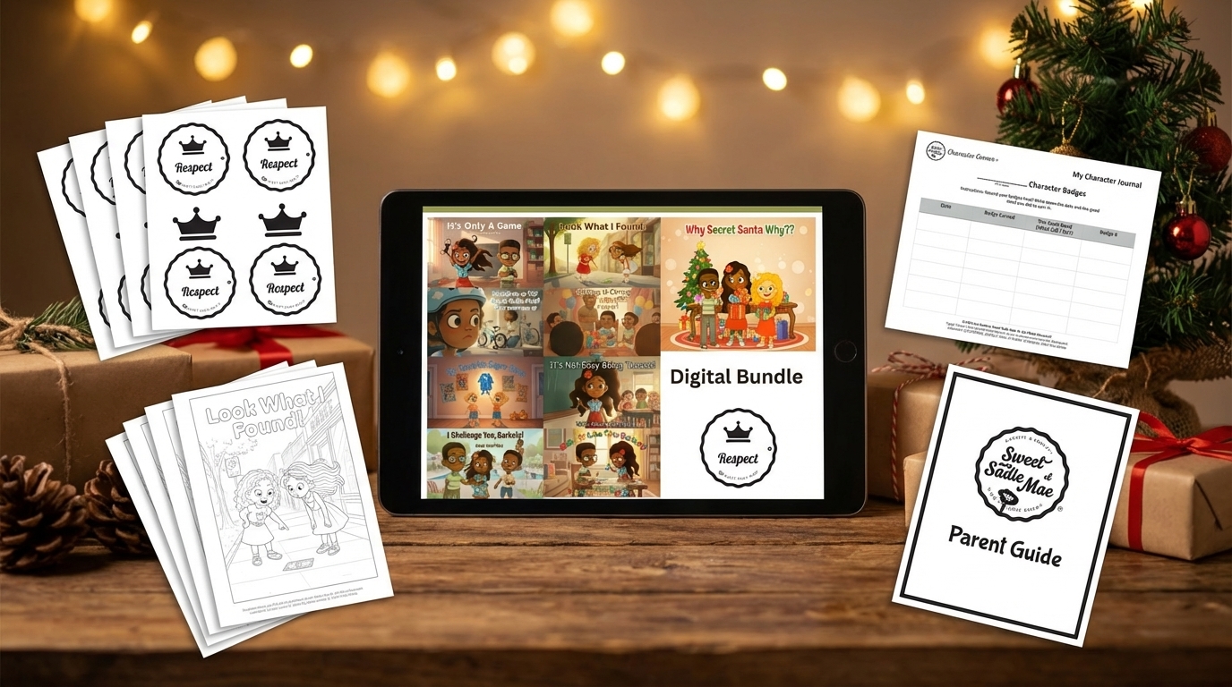 Kit 3 image: full collection of stories, badges, and coloring pages